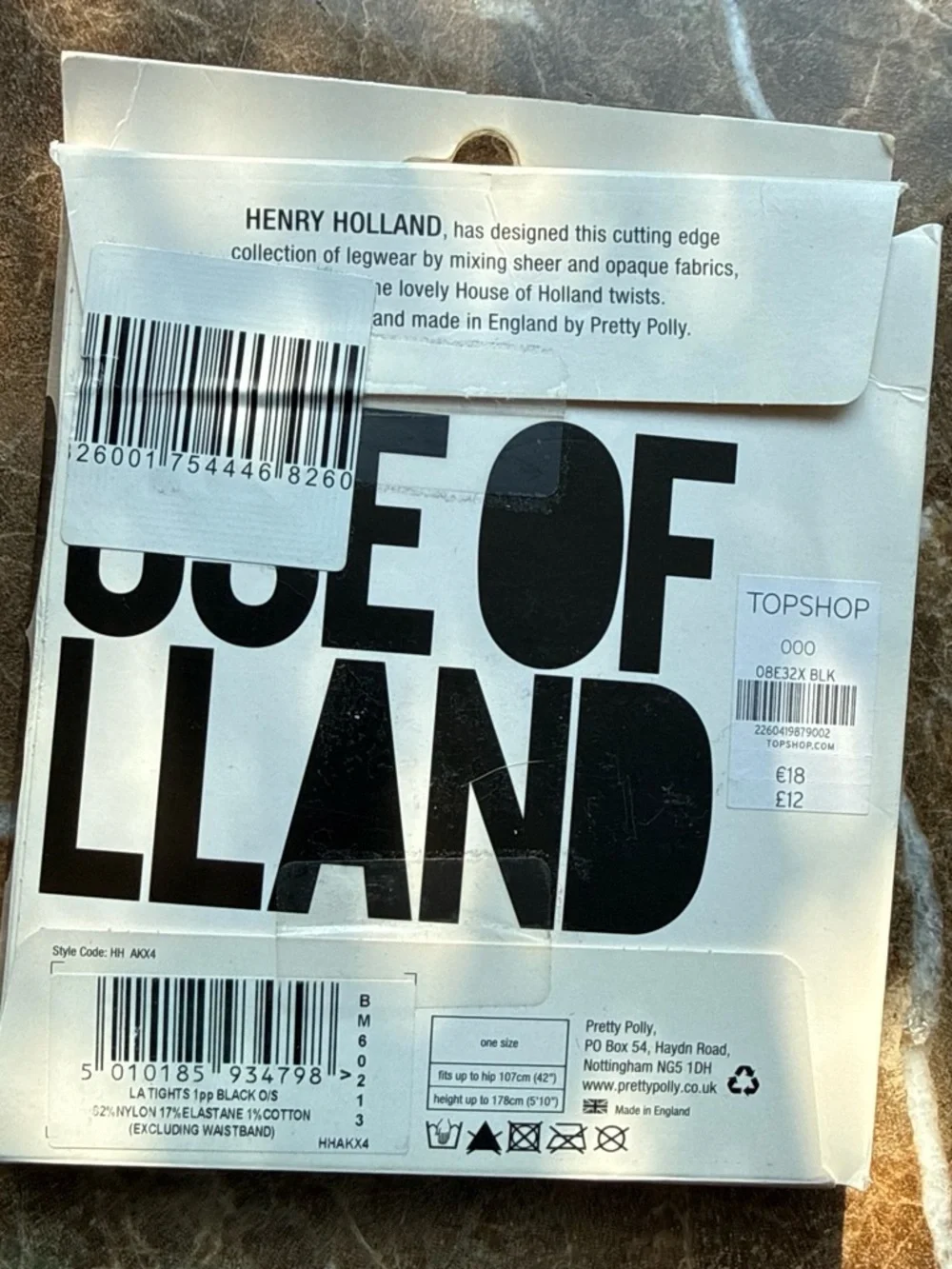 House of Holland Black Patterned L.A. Citights